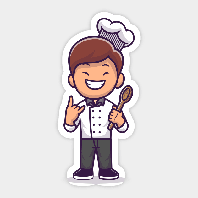 Man Chef Cooking Sticker by Catalyst Labs